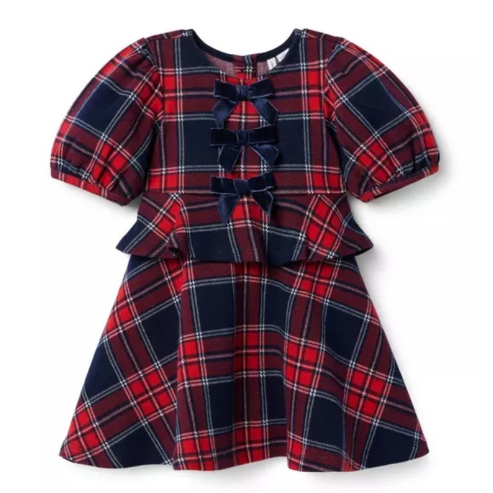 Janie and Jack The Tartan Gift Dress Size 5